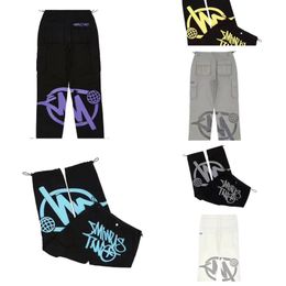 Mens Pants and Womens Letter Casual Y2k High Quality Fabric Fall Vintage Custom Wide-legged