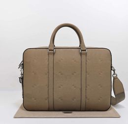 bags Leather Attache Case Handbag Cross Body Strap Business Bags 230715