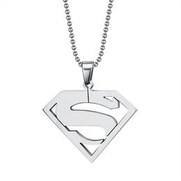 Superman pendaplated superman necklaces & pendants Jewellery for men women PN-002267B