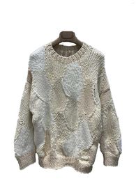 Women's Sweaters Beaded Handmade Crochet Sweater Fashion Casual Comfortable 2024 Fall And Winter 1023