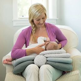 Baby Breastfeeding Pillows Cotton Multifunction Nursing Layers Adjustable Model Cushion Infant Feeding Pillow for Pregnant Women 231229