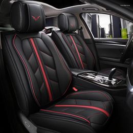 Car Seat Covers Full-Surrounded Cover Premium PU Leather Auto Protector Cushion Antii Scratch Chair Protection Pad Mat