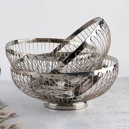 Dinnerware Sets Wire Fruit Basket Vegetable Washing Stainless Steel Colander Stand Bowl Sink Holder