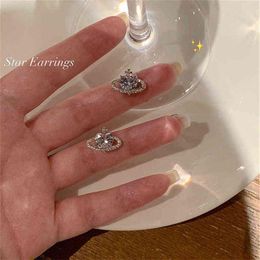 2022 New Trendy Korean Planet Stud Earring For Women Ear Pierced Wedding Party Jewelry Gift Pendientes eh3002398