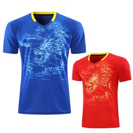 Shirts 2021 China Dragon Team Table Tennis Shirt Men / Women, Pingpong Shirt , Quick Dry Table Tennis Shirts , Sports Running T Shirts