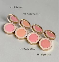 Brand Silky Blush Powder 4 colors silky rose tender apricot radiant pink bright coral makeup palette 55g 231229