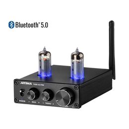 Amplifiers AIYIMA 6K4 Vacuum Tube Amplifier Preamplifier Bluetooth 5.0 Preamp AMP With Treble Bass Tone Adjustment For Home Sound Theater 211