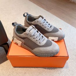 Designer-Freizeitschuhe, springender Sneaker, leichte Sohle, Mesh, Wildleder, Ziegenleder, atmungsaktiv, für Herren, Trainer, Komfort, Herrenschuhe, Eu38–45