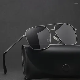 Sunglasses Style Polarized Men Trend Color-changing Double Sorghum 2023sunglasses Uv-resistant Driving Driver Glasses