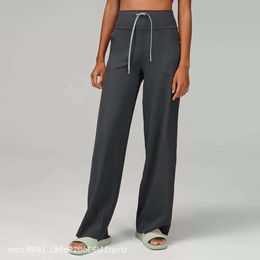 L25 Women Yoga Pants Workout Clothes For Sport Gym Ladies Running Long Elastic High Waist Wide Leg Trousers Jogging Fitness Sweatpants