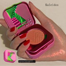 Kaleidos Classic Space Age Small Square Box Glitter Powder Shimmer Contour Blush Makeup for Face Body Highlight 231229