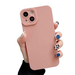 Cell Phone Cases Candy Colour Cover Case Cases For iPhone 15 Pro Max 14 Plus 13 Mini 12 11 Lens Camera Silicone Rubber Armour Matte Shockproof PBCA