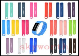 18 color 2016 Newest Silicone Watch band Bracelet Wrist Strap For Fitbit Alta HR Smart Watch No Tracker LS size2151172