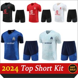 2024 Marseille AC men football training suit Adult tracksuit tuta survetement foot short chandal futbol size XXS XXL