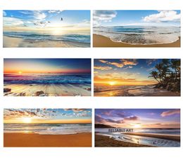 Modern Sea Wave Beach Sunset Canvas Painting Nature Seascape Posters And Prints Wall Art Pictures For Living Room Decoration3331885