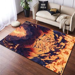 Chinese Divine beast HD Printed Rug Large Doormat Kitchen Nonslip Floor Mat Carpet for Living Room Bedroom Sofa Decoration 231229