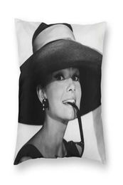 CushionDecorative Pillow Cool Audrey Hepburn Case Home Decorative 3D Two Side Printed Cushion Cover For Living Room9194248