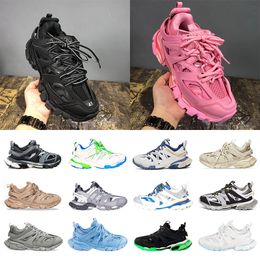 2024 Wholesale Luxury Old Grandpa Track 3.0 Casual Shoes Tripls s Womens Mens Sier Black Grey White Royal Blue Shiragiku Brown 17fw Sneakers Sports Trainers Eur35-45