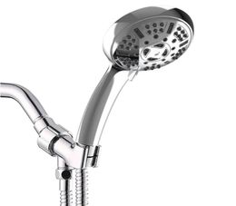 High Pressure Handheld Shower Head 9 Spray Settings Chromes Plating Hand Held Showerhead 360degree Rotatable Faucets5232479