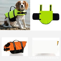 Dog Apparel Swimsuit Fl Size Summer Outdoor Reflective Buoyancy Pet Water Training Life Jacket Sports Wear Drop Delivery Ot9Pa