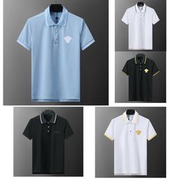 Mens Designer polo shirt men's Polo t shirt tees high-end Polos fashion Cotton V Neck man Tops Tees Woman Tshirt Luxury Casual Clothes Asian size M-3XL