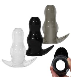 5 Sizes Hollow Anal Plug Butt Plug Anal Dilator Enema Soft Speculum Prostate Massager Sex Toys For Woman Men Gay Adult Products6650854