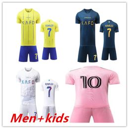 23 24 Al Nassr FC soccer Jerseys Ronaldo Home kids Football Jersey kit CR7 Gonzalo Martinez Talisca Ghislain Konan Vincent Aboubakar men Football shirt Al-Nassr FC