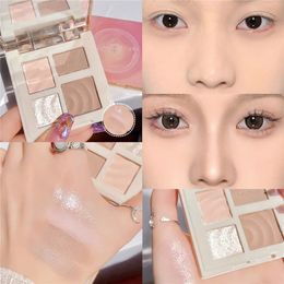 Fourcolor Bronzer Highlight Contour Shading Powder Multifunctional Makeup Palette Face Brighten Matte Nose Shadow Cosmetics 231229