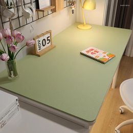 Table Cloth PU Leather Tablecloth Double-sided Solid Color Waterproof Anti-Scald And Oil Desk Mat For Students Office Dining Room