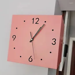 Wall Clocks Hanging Light Clock Modern Bedroom Cute Acrylic Simple Fashion Glass Battery Reloj De Pared Room Decoration