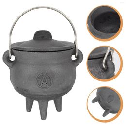 Bowls Vintage Decor's Cauldron Offering Pot Holder Decor Sacrifice Tool Incense Desktop Ornament Metal Tabletop Props Adornment