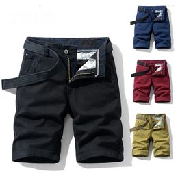 Men's Shorts 2023 Spring Men Cotton Solid Clothing Summer Casual Breeches Fashion Jeans For Beach Pants Short Chic Trouser