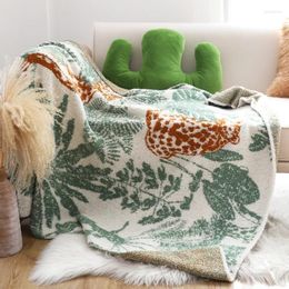 Blankets Super Soft Throw Blanket Thicken Comfortable Bed Covers Winter Warm Shawl Jungle Leopard Living Room Sofa Cover