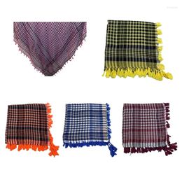 Scarves Adult Arab Scarf With Jacquard Pattern Middle Eastern Square Keffiyeh Headscarf