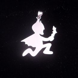 Jewellery ICP batman hatchetman juggalo Stainless Steel Charm twiztid rare juggalo Necklace with 3mm 30 inch ball chian328S