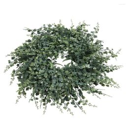 Decorative Flowers Grape Vine Wreath Door Hanging Decor Pendant Home Garland Mall Artificial Prop Creative Natural Layout Front