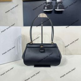 Women's luxury bag designer shoulder handbag wallet fashion New Key Letter Twisted Spin Buckle Rotating Bottom Silver Base Shoulder Bag Handbag