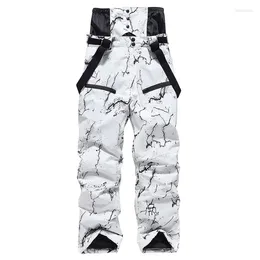 Skiing Pants Winter Outdoor Snowboarding Men And Women Warm Snow Thickened Ski White S-XXL