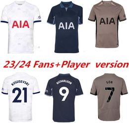 2023 2024 MADDISON SON Soccer Jerseys ROMERO KULUSEVSKI RICHARLISON KULUSEVSKI 23 24 VAN DE VEN BISSOUMA JOHNSON Tottenham Football kit shirt SPURS Top Men set 999