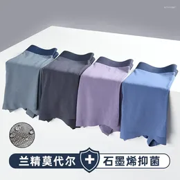 Underpants Mens Underwear 60 Lanjing Modal Graphene Antibacterial Traceless Flat Corner Pants A Must For Tough Man