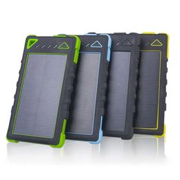 Bancos whosale 10000mAh 2 USB Porto Solar Power Bank Charger Bateria de backup externo com caixa de varejo para iPhone iPad Samsung Mobile Phone
