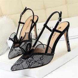 Dress Shoes Slingback Sexy High Heels Vintage Elegant For Woman Stiletto Fetish Party Women Tacones