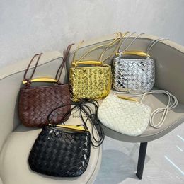 Designer yellow clutch bag design sardine bag vintage woven bag wallets for women fashion metal handle shoulder bag Botteega Venet bag handbags l83TF