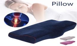 Orthopaedic Memory Pillow for Neck Pain Neck Protection Slow Rebound Memory Foam Pillow Health Care Cervical Neck Pillow Cover 21115455731