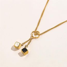 Luxury Design Women Necklace Choker Chain 18K Gold Plated Stainless Steel Necklaces Pendant Statement Wedding Jewelry Accessories 329g