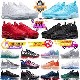 2024 Triple Black White plus Tn Mens Womens Running Shoes Fuchsia Dream Pink Spell University Blue Coquettish Purple All Red Pastel Shark Hyper Sneakers Trainers