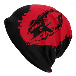 Berets Spartan Cartoon Sport Thin Hats Red Bonnet High Quality Skullies Beanies Caps Yera