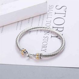 Bracelet Dy Hook Charm Women Fashion Jewellery Accessories Atmosphere Platinum Plated Men ed Wire Hemp Selling280I