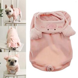 Dog Apparel Winter Warm Fleece Deer Pet Costume Pigs Clothes Small And Medium Sized For Large Dogs