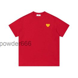 Designer t Shirt Top Men Women Summer Short Sleeve Amis Tees Heart Embroidery Couple T-shirt Casual Z7b9 VFAO